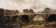 Hubert Robert Demolition of the Houses on the Pont Notre Dame in 1786 USA oil painting artist